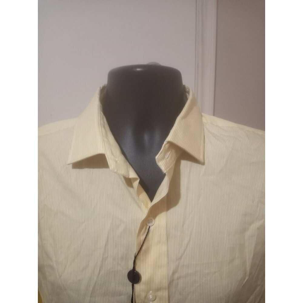 New Polo Ralph Lauren Estate Custom Fit Dress Shirt Yellow Men 16.5 32/33 (XL) - Picture 5 of 12